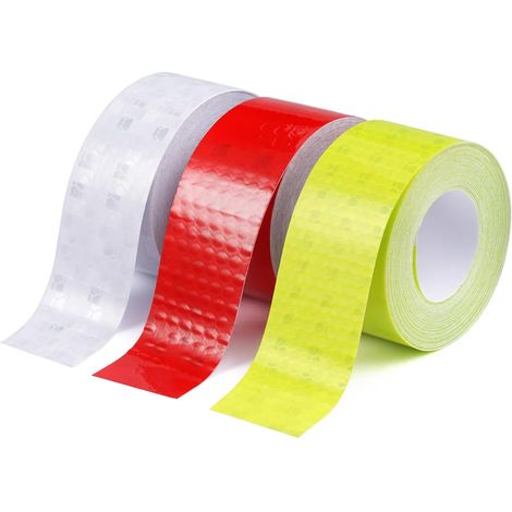 Set of 3 reflective adhesive strips - 5 m x 2.5 cm - Cuttable (1/5)
