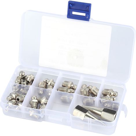 Kits d'assortiment de 32 graisseurs Zerk en laiton durable M6/M8/M10 (1/5)