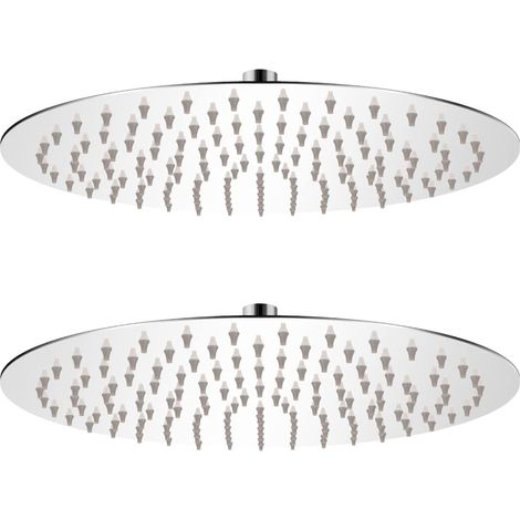 vidaXL Rain Shower Head 2 pcs Stainless Steel 脴 30 cm (1/5)