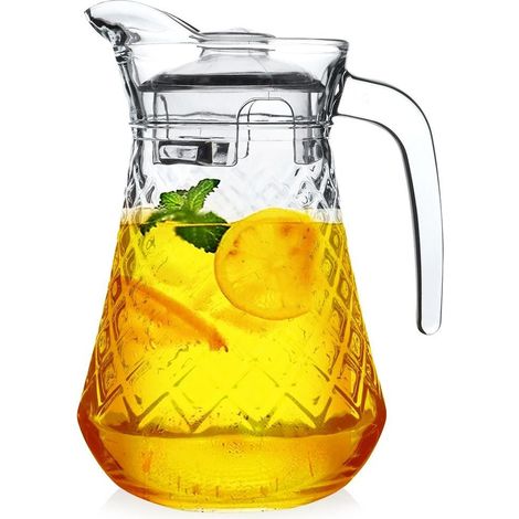 Jarra de cristal con tapa de 1,4 l (1/5)