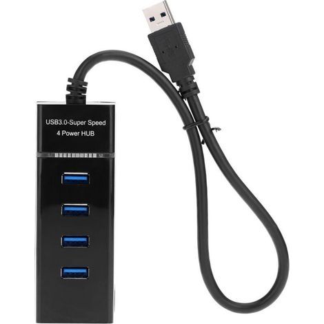 Splitter USB a quattro hub con 4 interfacce e 3 hub, ideale per computer portatili. (1/4)