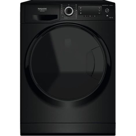 Hotpoint Ariston – Lave-linge séchant 11 kg – Classe énergétique E/B – Induction – 1600 trs/min – Écran LCD – Technologie Active Care – Noir