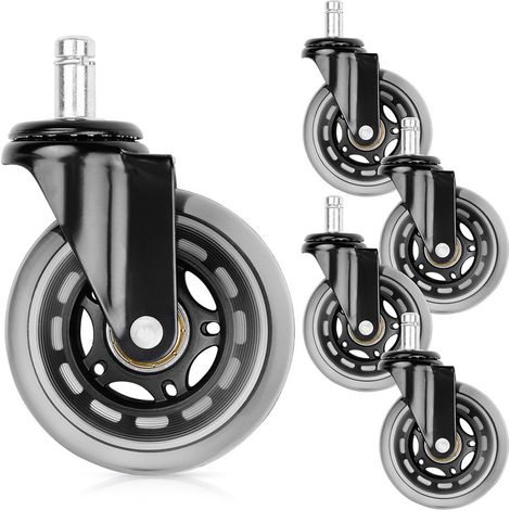 CAUSUBURB Gummistuhlrollen, 5er-Set, 11 mm