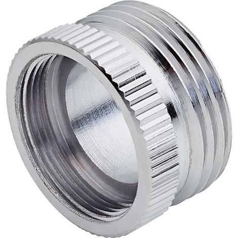 Schläfer 614310 Adattatore Rubinetto Maschio Femmina, Filetto Interno m22x1 x Esterno 3/4", Compatibile con Riduttore Neoperl, Finitura in Ottone Cromato