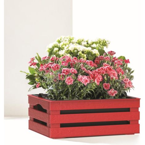 CASSETTA PORTAFIORI 'TINA FLOWER' cm 25 x 15,5 x h.10,5 - BAMA (1/5)