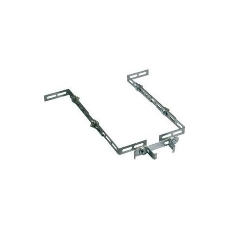 Somfy – Kit de fixation plafond pour motorisation de garage – Hauteur ajustable jusqu'à 55 cm – Fixation intermédiaire sur rail