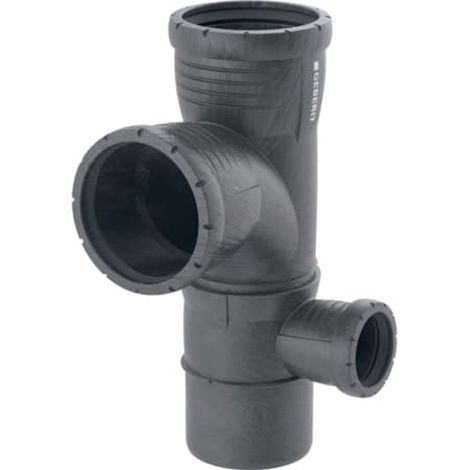 Geberit Silent-Pro Kombibogeneckabzweig 87,5° rechts,  DN 100 / 100 / 50, 393.565.14.1