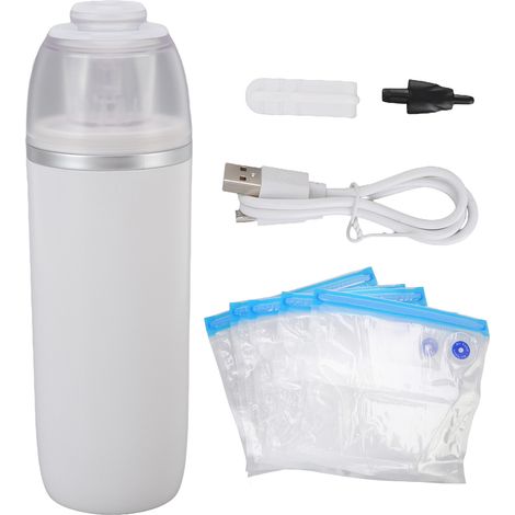 Pompe à air manuelle mini automatique pour aliments avec sacs de conservation fraîcheur cuisine (1/5)
