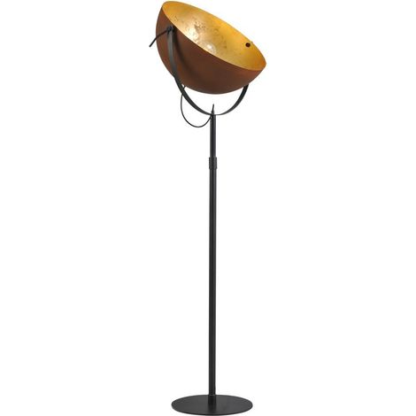 Lampadaire Industria 180 brun rouille avec de l'or - 1105-25-08