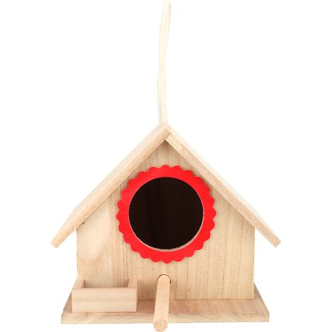 Hängendes Kiefernvogelnest – rot – Futterstelle – Ruheplatz – Vögel