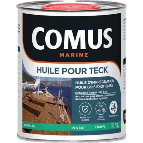 HUILE TECK 1 L - Huile d'imprégnation pour bois exotiques - COMUS MARINE (1/2)