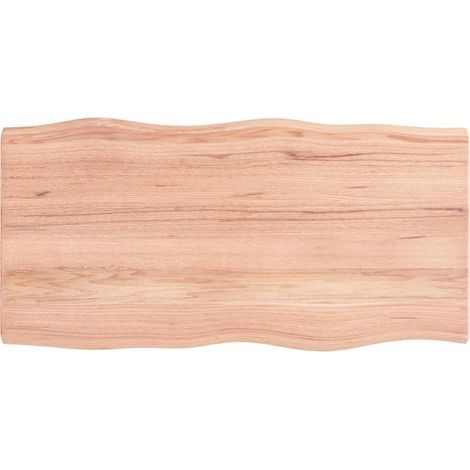 Dessus de table, Plateau De Table bois chêne massif traité bordure assortie LKF48519 (1/4)