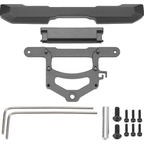 Kit de pare-chocs arrière en alliage d'aluminium pour RC Crawler Axial SCX24, pièce de rechange pour Ford Bronco 1/24, couleur noire. (1/5)