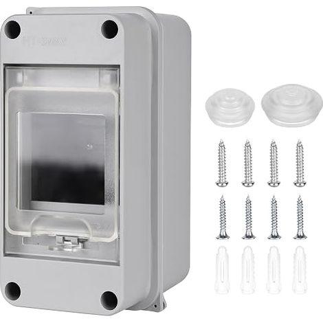 Coffret Electrique Etanche Exterieur: Boîte Etanche Electrique Exterieur, Tableau Electrique 1 Rangée Etanche 3 Modules, Boîtier Electrique, Tableau Electrique Etanche Disjoncteur Mural (1/5)