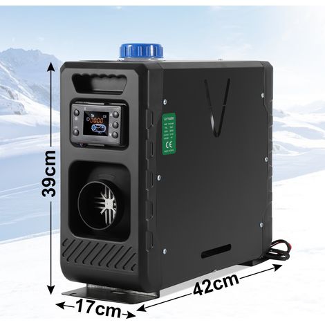 Wolketon Luft Dieselheizung Standheizung 12 V 8 kW, Luftheizung Air Diesel Diesel Standheizung Lufterhitzer. Dieselheizung mit LCD-Display & Fernbedienung & Bluetooth-APP, Schwarz (1/3)