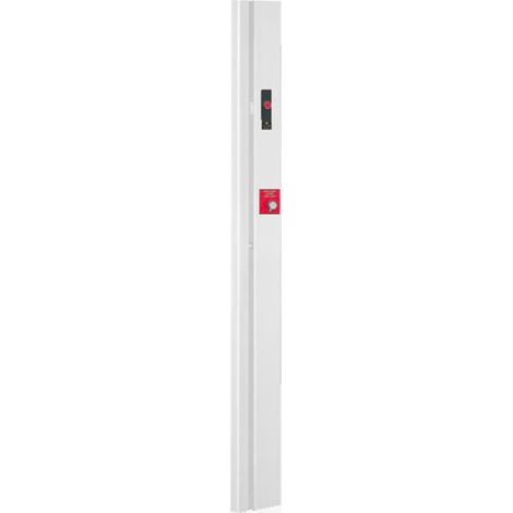 DOM – Serrure monopoint électrique en applique – Blanc – 1 point – Anti-effraction – Pêne inox diamètre 22 mm – Pour passage intensif