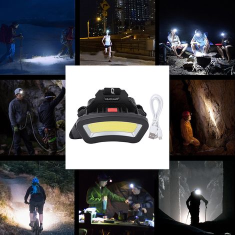 Lampe Frontale Rechargeable LED Puissante pour Randonnée, Jogging et Activités Nocturnes (1/5)