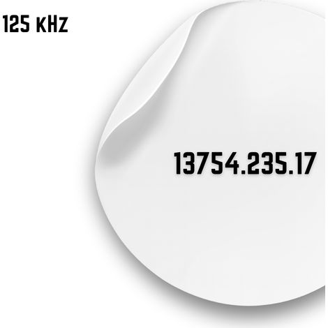 Münz-ID RFID 125kHz EINZIGARTIGER Zugangsaufkleber