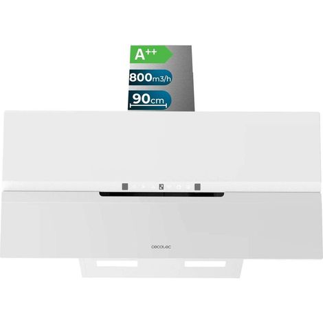 Cecotec Bolero Flux DT 908010 Dunstabzugshaube Weiß 90 cm