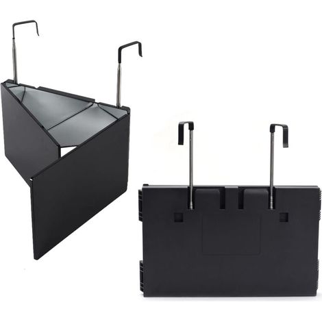 Miroir de coupe de barbe à 360 degrés, miroir de maquillage pliable à 3 côtés, miroir de coupe de cheveux à trois voies, hauteur réglable avec crochets, portable pour voyage, chambre,