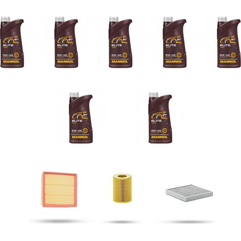 Kit tagliando 3 FILTRI e 7L OLIO compatibile con Bmw Z4(E85,E86) 2.2i 125kw dal 2003 (1/4)