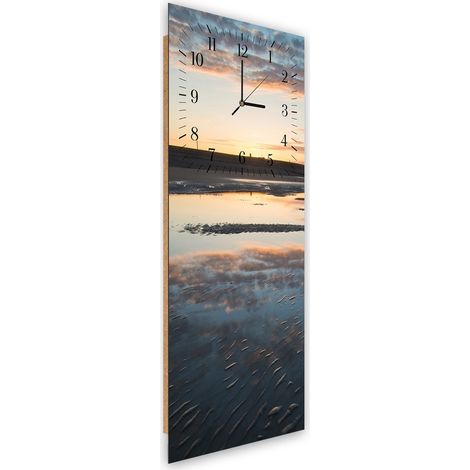 Orologio da parete, Spiaggia allagata - 40x118 (1/5)