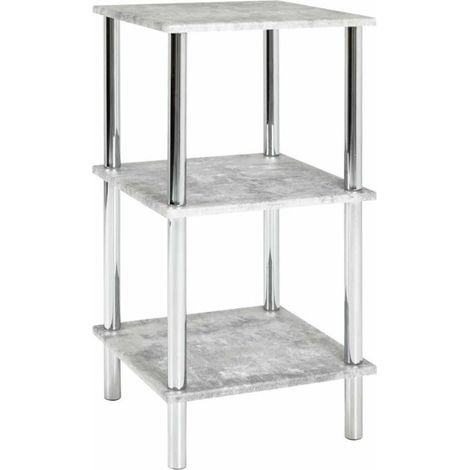 Étagère 3 Niveaux Design "Miguel" 77cm Gris