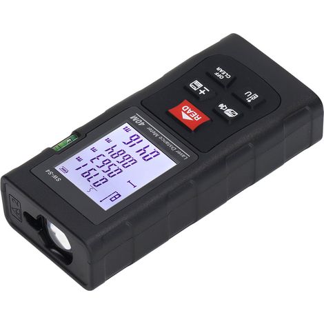 Télémètre laser avec affichage numérique, portée de 40 m, outil de mesure pour la construction. (1/5)