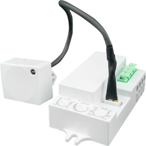 Détecteur de mouvement à micro-ondes avec câble CM-2B Blanc Eco Light (1/2)