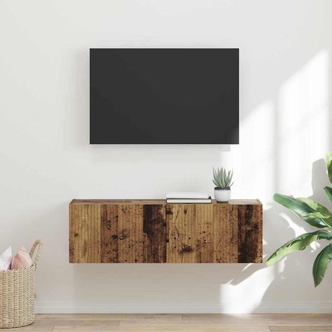 TV-Wandschrank Altholz 98 x 31 x 29,5 cm Holzwerkstoff (1/5)