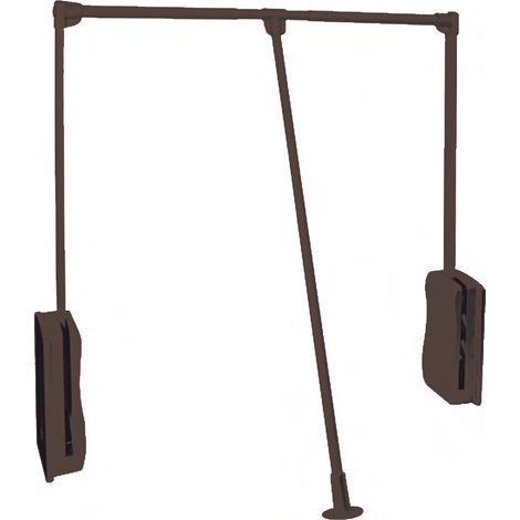 Colgador Doble Moka 830-1150   - Serie Moka - Colgador abatible para perchas (1/3)