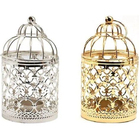 Decorazione lanterna marocchina Taihua Beiou, lampadario in argento antico e oro (1/4)