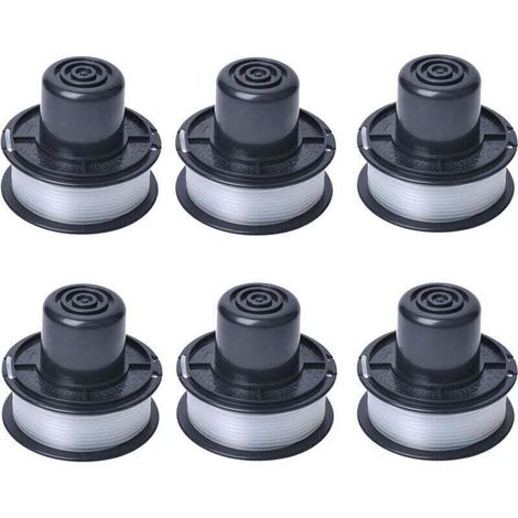 Carrete de hilo A6226 - Compatible con desbrozadoras automáticas Auftipp GL250 / GL310 / GL360 / GL360SB - Hilo de 6 m - Paquete de 6 - Crezuo