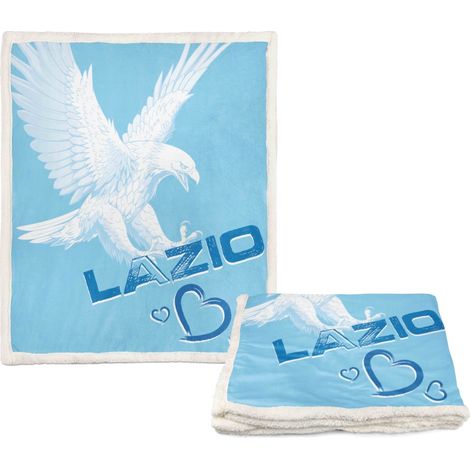 PLAID polaire couverture sherpa fantaisie HD I Love LAZIO