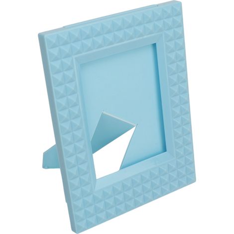 Mini cadres photo 4,3 x 3,3 pouces pour bureau ou table. Mini cadres photo instantanés pour Instax Mini 12, 11, 9, 8, 7 et EVO (Polaroid bleu). (1/5)