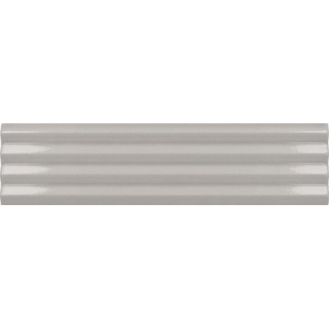 Carrelage mural faïence effet relief RYTHM 20x5cm 20x5cm Waffle Grey - Brillant - boîte de 0.38 m2 20 x 5 cm Waffle Grey - Brillant / Poli - boîte de