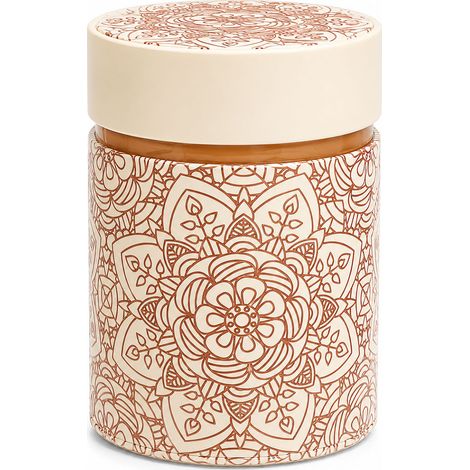 Boîte à thé Mandala crème terracotta 500 g (1/3)