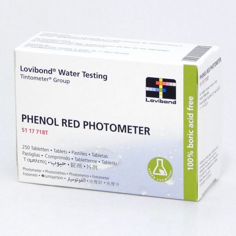 250 Pastiglie Reagenti PH RED PHENOL Lovibond per Misurazione del PH per Fotometro Elettronico Scuba / MD / PM600 / Multidirect (1/3)
