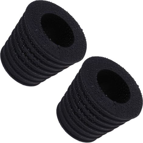 Lot de 2 cales pour parasols de 3,8 cm, cônes pour table de terrasse avec trou d'ouverture de 50 à 69 mm (2, noir) (1/5)