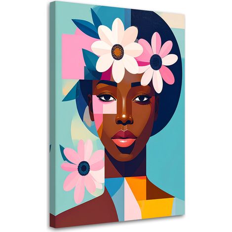 Wandbild Porträt einer Frau im Bauhaus-Stil 40x60 cm (1/5)