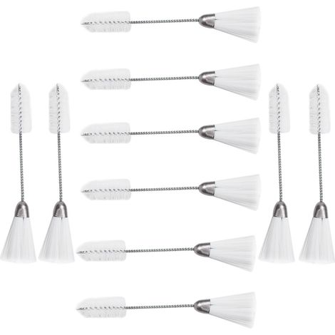 10 Brosses de Nettoyage pour Machine à Coudre en Nylon et Acier Inoxydable, Kit d'Entretien Couture (1/5)