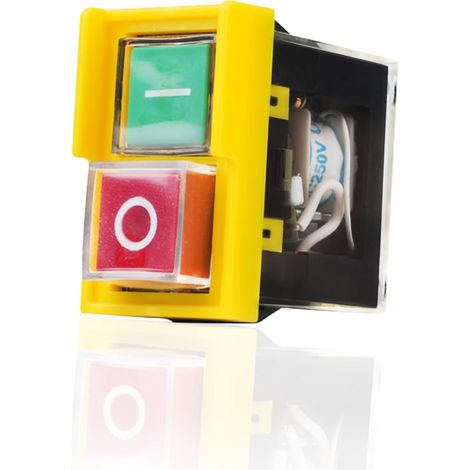 Interrupteur pour outil électrique, interrupteur KJD6 5E4, AC 250V 6A, étanche, interrupteur marche/arrêt d'urgence.