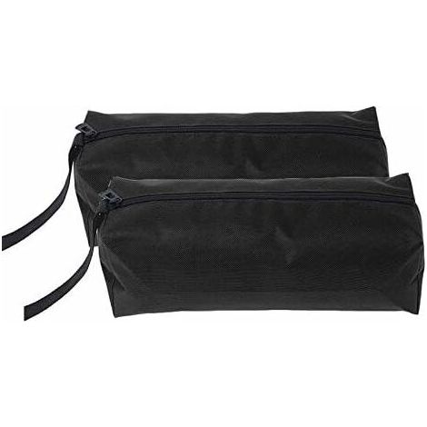 2 Pack Tools Organizer Pocket Canvas Small Tool Bag Multi-Purpose Heavy Duty Tool Pouch Tote Bags with Hanging Loop for Wrenches, Screwdrivers, etc (S, Black) (1/4)