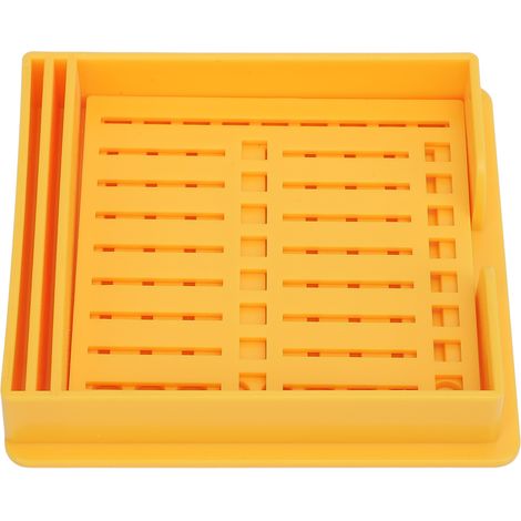 Pochoir pour porte-notes adhésives, distributeur multi-usages compatible, modèle de pochoir pour notes adhésives de bureau jaune (1/5)