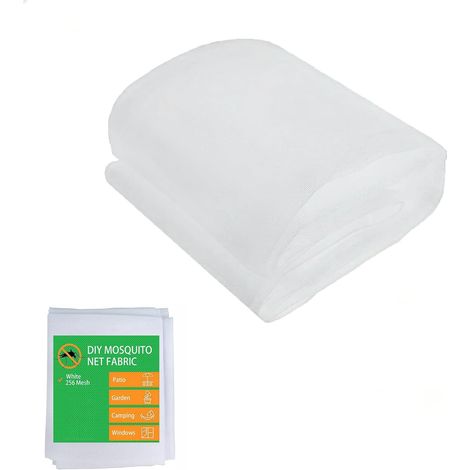 Filet de protection et décoratif pour jardin et camping - Filet anti-insectes en polyester - Rouleau en maille - 3 tailles (3 m de large) - Facile à couper et à installer (1/5)