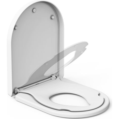 Confort familial et robustesse – Abattant WC en D blanc avec siège enfant intégré – Descente amortie – Nettoyage rapide – Supporte jusqu’à 150 kg – Montage simple – Coloris : toilet seat (1/5)