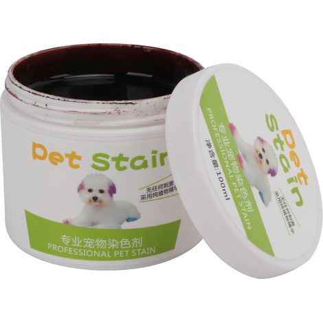 Teinture pour Chien Marron Chocolat 100g - Colorant Semi-Permanent Sécurisé pour Poils d'Animaux (1/5)