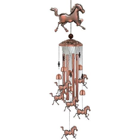Carillon éolien rétro mobile pour la maison, le jardin, l'intérieur et l'extérieur, terrasse ou cour, motif Pégase (1/5)