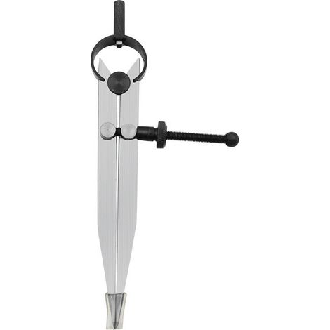 Boussole en cuir d'aile de diviseur en acier verrouillable réglable de 17 cm (1/4)