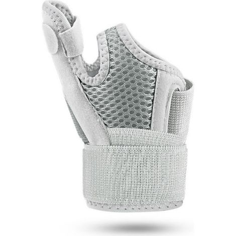 Gant de compression avec support pour le pouce et le poignet - Gris (1/3)
